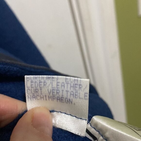 Geiger Tyrol Wool and Leather Cropped Blue and Grey Jacket Women’s Size Small 38 - Picture 10 of 10